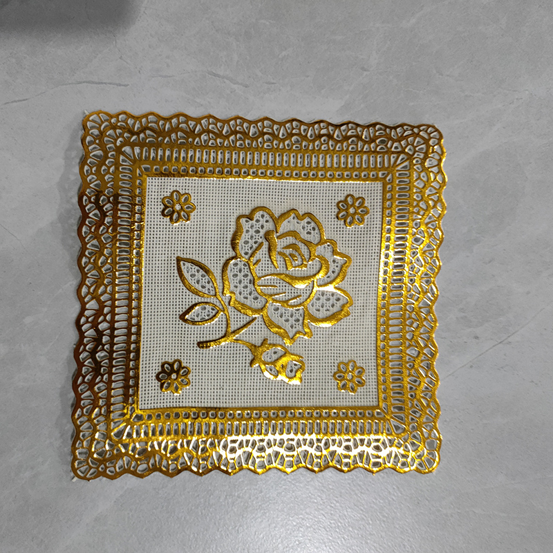 Bronzing coaster thin waterproof tablecloth