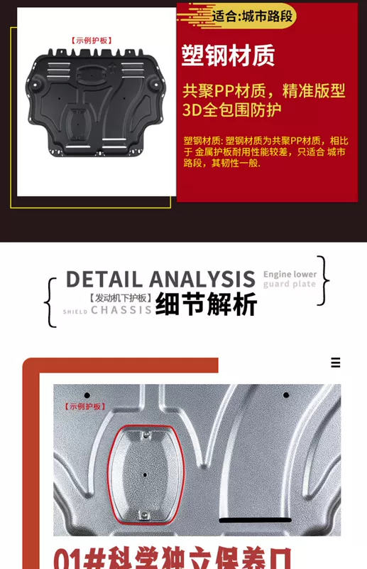 Landwind X7 / X2 / X5PLUS / Xiaoyao tấm bảo vệ phía dưới động cơ đặc biệt đã sửa đổi tấm giáp tấm bảo vệ khung gầm nguyên bản - Khung bảo vệ