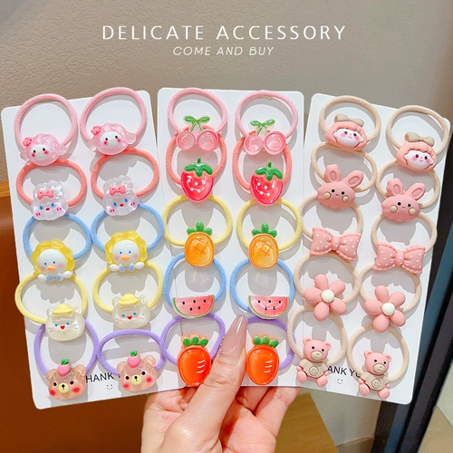 Детская эластичная безвредная резинка, аксессуар для волос, не повреждает волосы