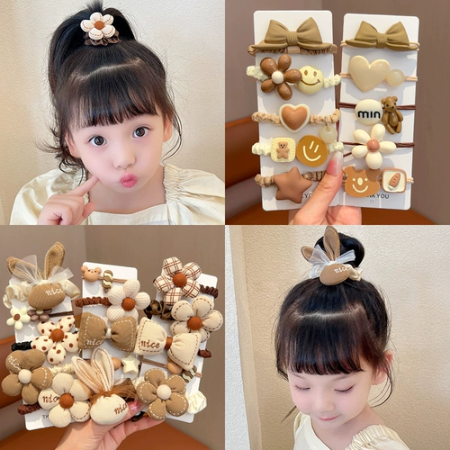 Детская резинка с бантиком, безвредный аксессуар для волос, не повреждает волосы