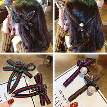  Hairpin headdress clip Korean bangs clip Net red hair accessories small fragrant wind hairpin side clip Bow bb clip word clip