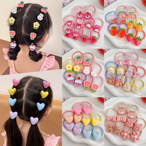 Детская эластичная безвредная резинка, аксессуар для волос, не повреждает волосы