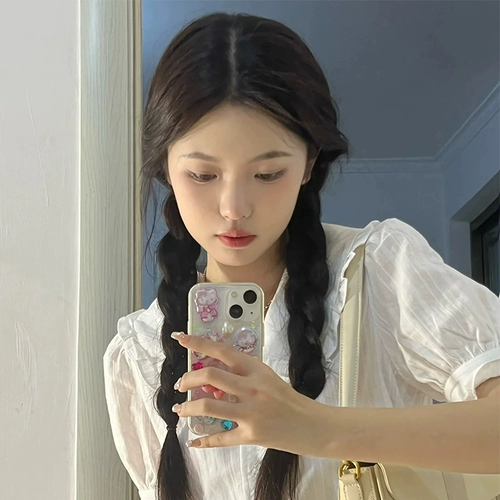 Детский боксерский аксессуар для волос с косичкой, парик