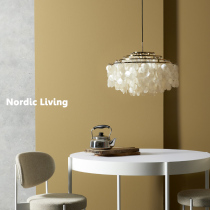 Denmark Verpan fun mother-of-pearl ring chandelier shell lamp Nordic design master classic works