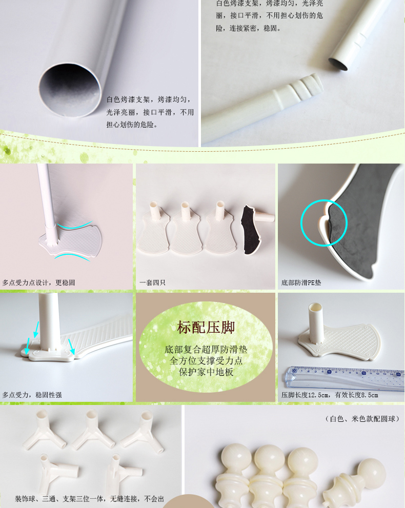 Mặt trên ba cánh cửa lưới chống muỗi dày lên sàn mã hóa 1,2m / 1,5m / 1,8m giường đôi cung điện công chúa nhà gió - Lưới chống muỗi mung treo giuong ngu
