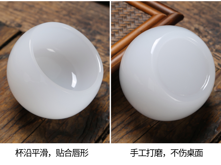 Jade porcelain tureen tea cups white porcelain glass heat 3 to make tea bowl set a single large kung fu tea set