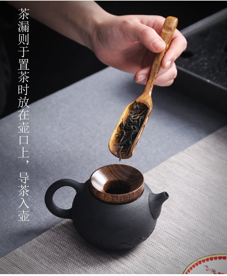 Kung fu tea sets accessories ChaGa clamp forceps tea cups ceramic ebony 6 gentleman with zero ground