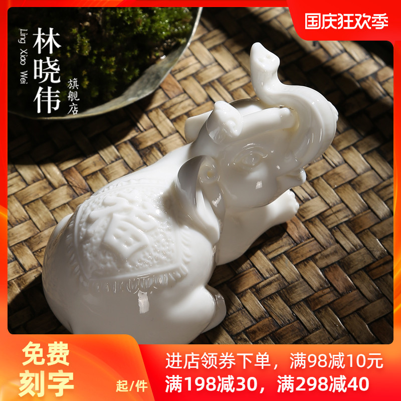 Pet dehua white porcelain tea to keep fine ceramic tea art furnishing articles individuality creative play kung fu tea tea tea accessories
