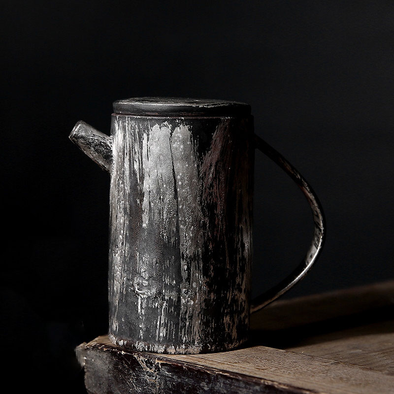 Coarse pottery coppering. As silver restoring ancient ways ceramic teapot Japanese large single pot of kung fu tea set filter teapot suit household