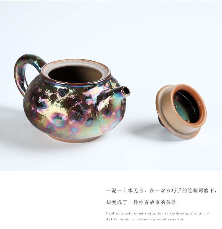 Taiwan up temmoku 7 see colour with silver ceramic fair keller and large tea points sea tea, kungfu tea accessories