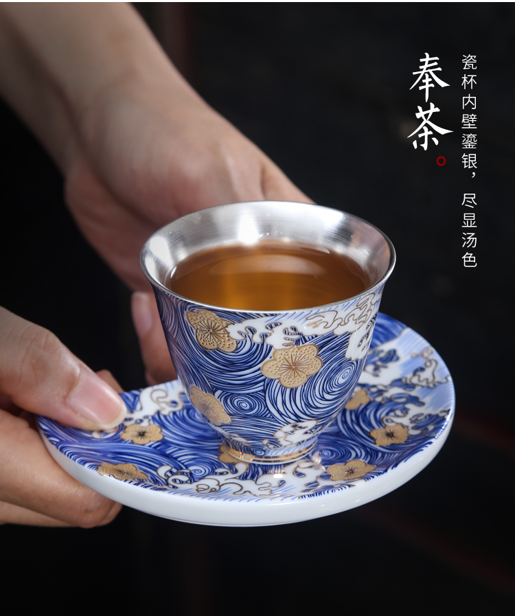 Jingdezhen pick flowers, ceramic teapot kung fu tea set manually coppering. As silver single pot of Japanese tea exchanger with the ceramics filter