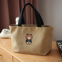 The new little handbag canvas bag Ms. at work, handing in a lunch box to storage mommy mini cloth bag