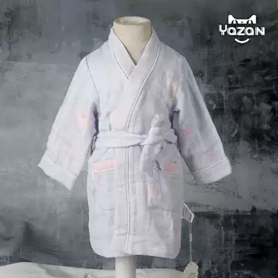 YAZAN YAZAN Pony Rainbow Pony bathrobe cotton 6-layer gauze 1-5 years old baby children home clothing bath towel soft