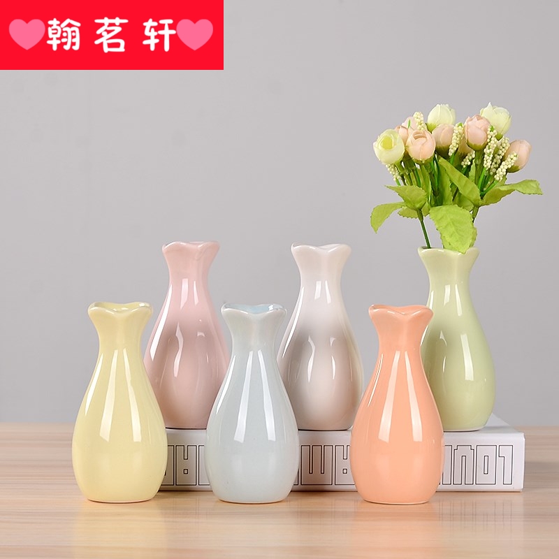 Acrylic plastic imitation ceramic vase hydroponic sitting room resin tray package mail flower arranging plastic vase with water