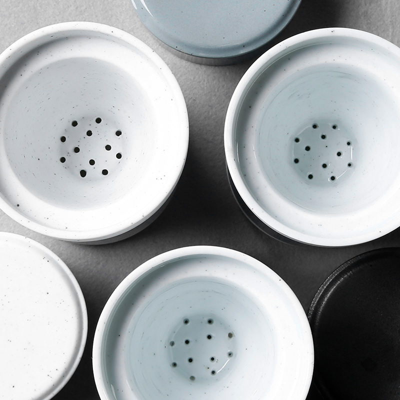 Japanese separation with cover tea tea cup with a cup of household travel portable filtration ceramic cups