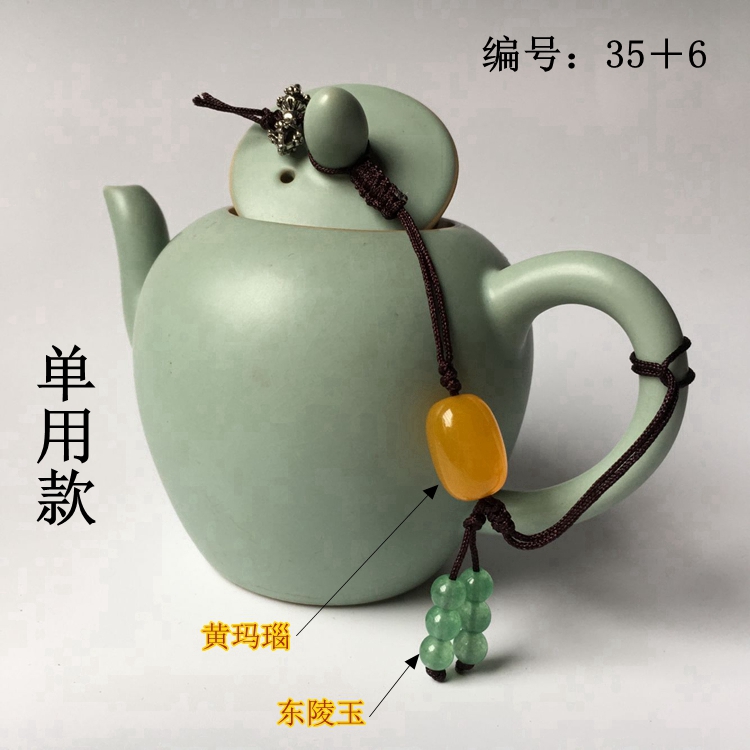 Double gourd ladle lid lashing kung fu tea cup with lid cord rope are it lashing the teapot lid cup