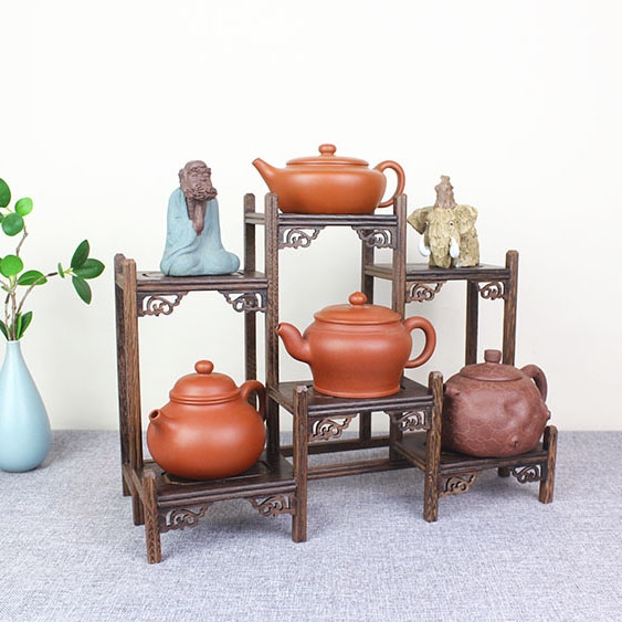 Solid wood tea tea tea cake stand little rich ancient frame cabinet shelf receive shelf region of purple sand teapot tea set