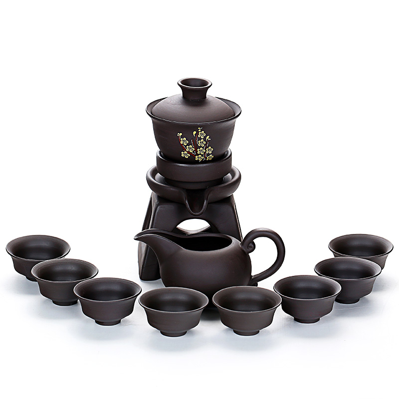 Tea set all semi - automatic contracted household cup are it to kung fu Tea of a complete set of lazy blunt Tea
