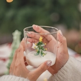 Рождественский креативный стеклянный защитный амулет для раннего возраста, украшение для ногтей, подарок на день рождения