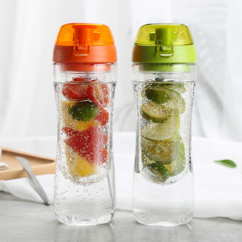 Music buckle Lok buckled fruit cup Lemon Cup Water Cup Kettle Portable Water Cup Big capacity 650ml