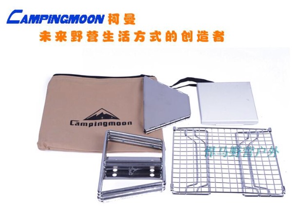 Bếp nướng bằng thép không gỉ nhỏ bằng gỗ carbon siêu nhẹ xe nướng tự lái 1 ~ 2 người bếp nướng ngoài trời - Bếp lò / bộ đồ ăn / đồ nướng dã ngoại bếp ga nướng mini