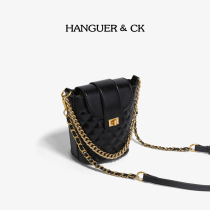 HANGUER & CK Black Diamond bucket bag women 2021 New this year popular chain shoulder bag