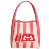 Модная небольшая дизайнерская розовая трикотажная сумка на одно плечо, вместительная и большая сумка через плечо