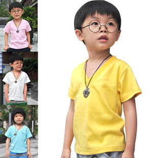 Summer summer clothing, T-shirt for boys, children's top, Korean style, children's clothing, with short sleeve