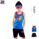 2020 New Summer Outfit Kids Superman Spider-Man Vest Set Altman Quần áo trẻ em mùa hè không tay Tide.