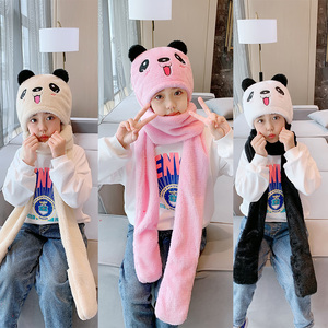 秋冬季帽子围脖手套三件套