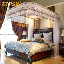 Italy ZPPSN mosquito net 1 8m bed summer household European-style u-shaped track guide mosquito net palace new bedding