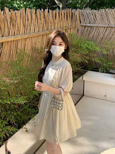 Летнее ципао, платье, юбка, приталенная кукла, корсет, китайский стиль, оверсайз