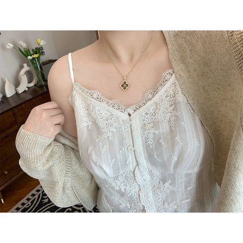 Кружевной весенний базовый топ с чашечками, размер, по фигуре