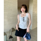 马西西 Весенний топ с чашечками, приталенный корсет, футболка без рукавов, высокий воротник