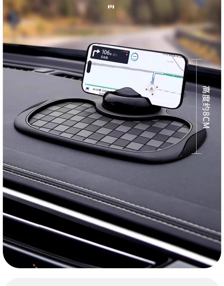 [Anti-Slip, Stable, and High Temperature Resistant] 5-in-1 New Car Anti-Slip Mat, Multifunctional Phone Navigation Holder Number