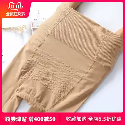 Medium thick stockings jumpsuit women's spring and autumn thin thickened inner tights women's high waist tights anti-hook silk