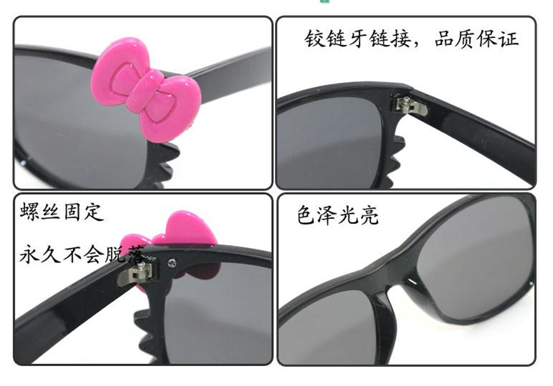 Hello Kitty dễ thương nơ thời trang nữ phụ nữ kính mát mèo kính sinh viên xu hướng kính cận