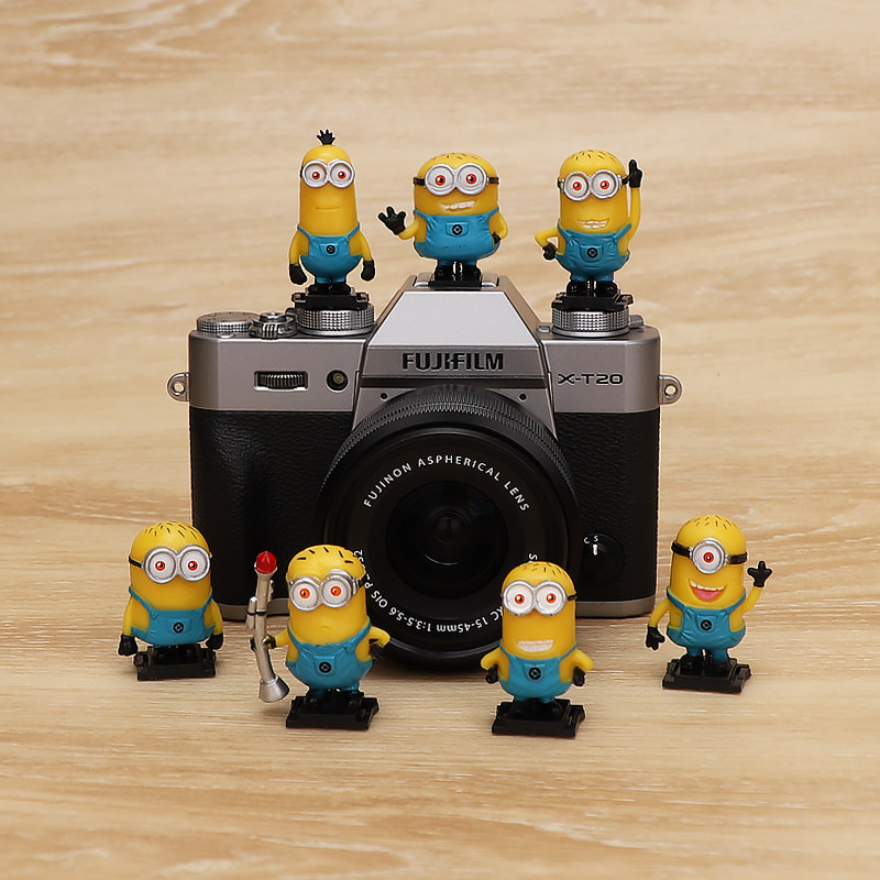 Small Yellowman Hot Boots Cover Cartoon Creative Single Eye Camera Dust Cap Canon Sony Nikon Fuji and so on