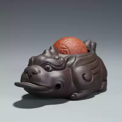 Junzhijia Kung Fu tea set accessories Purple sand tea pet ornaments can raise lucky handmade tea play tea table tea set accessories