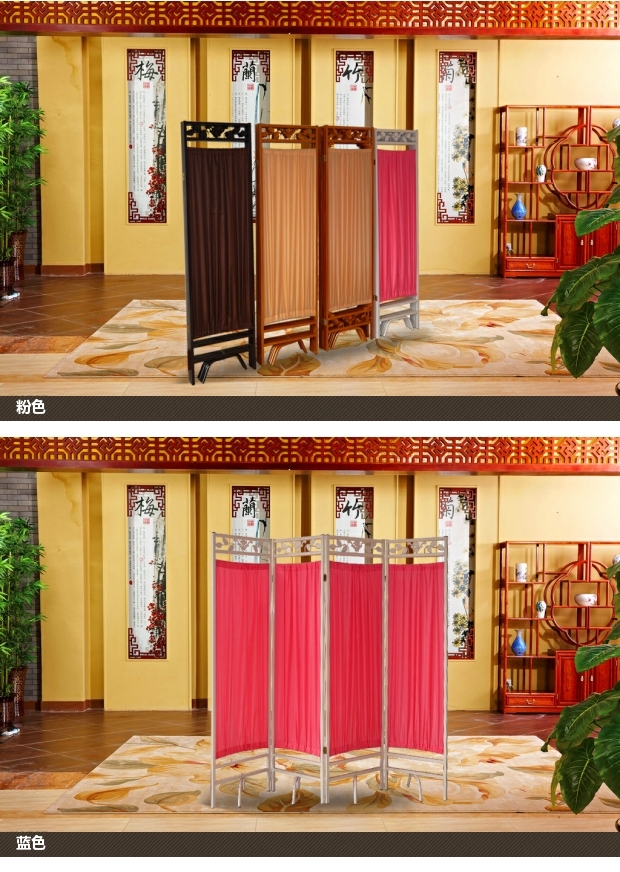 Màn hình phân vùng bệnh viện phòng khám Trung y vật lý trị liệu làm đẹp vải rèn sắt gấp màn hình massage di động - Màn hình / Cửa sổ vách ngăn cầu thang gỗ đẹp