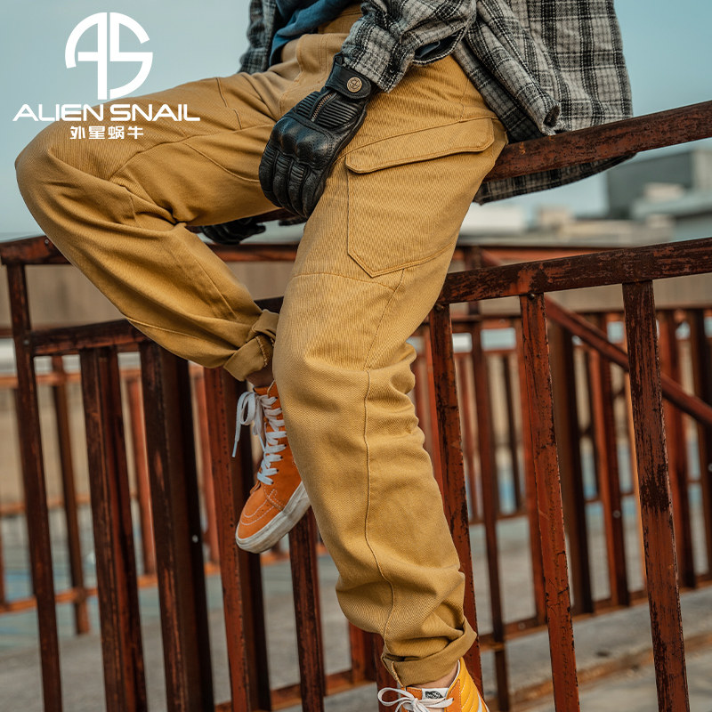 Alien snail riding pants motorcycle free traveler motorcycle pants men's casual overalls knight pants equipment four seasons