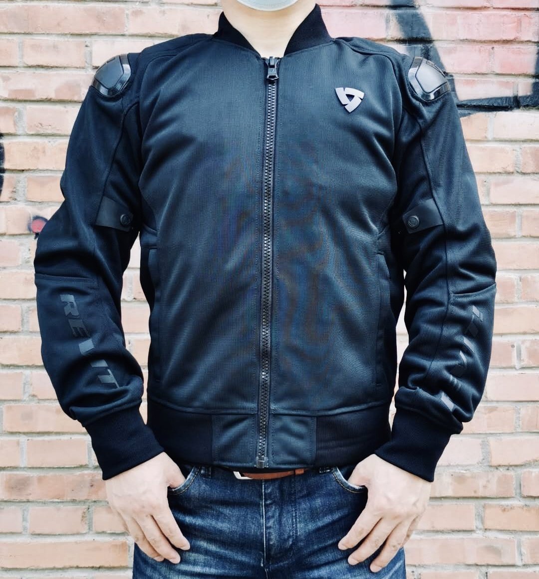 REVIT gravity locomotive spring and autumn riding suit men's motorcycle jacket slim jacket anti-fall detachable rain-proof liner