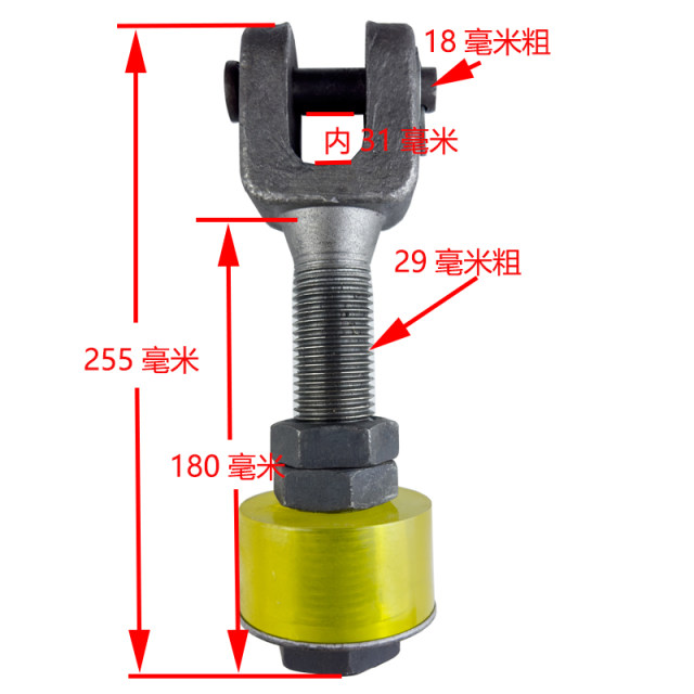 ແຮງສູງ forged telescopic screw ຢາງພາລາ sleeve heavy-duty chain adjustment wire dump truck dump truck rear door screw screw rod