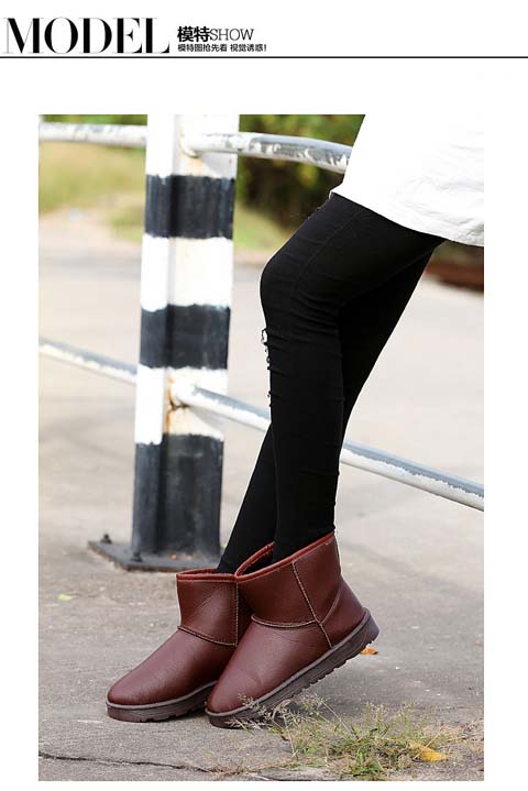 Giày tuyết nữ cực lớn 41-43 mùa thu và mùa đông giày boot nữ cao cấp