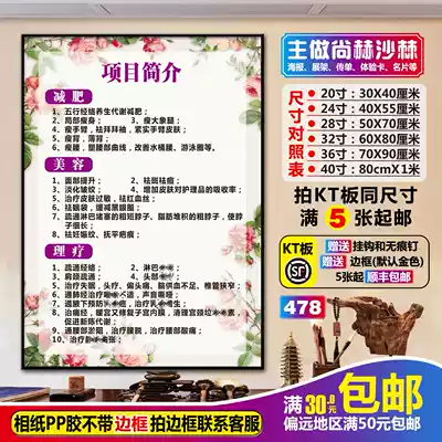 Sunhope promotional poster Wall chart display board picture Sunhope poster Beauty Poster Physiotherapy Poster Project introduction poster