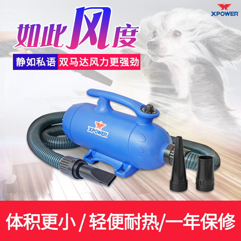 American XPOWER Pet Kitty Dogs Big-motor Blowers High Power Ventilator Mute Heating Drying