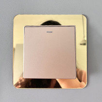 Beautify and decorate home light luxury switch sticker frame to block anti-dirty protective cover wall sticker modern simple socket cover ugly