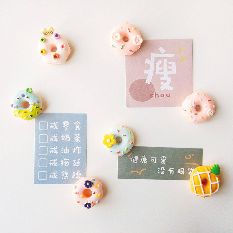 Net red duck fridge with cute powerful magnetic sticker personality creative suction iron stone 3d solid small-Taobao