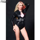 Sexy Zipper Bodysuits Erotic Leotard Pole Dance Teddy Linger