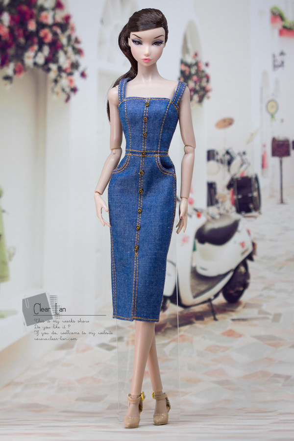 M-201906-34] suspension with skirt FR Momoko Barbie Blythe OB Mico ova